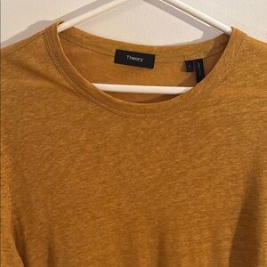 Theory Yellow Short Sleeve Tee